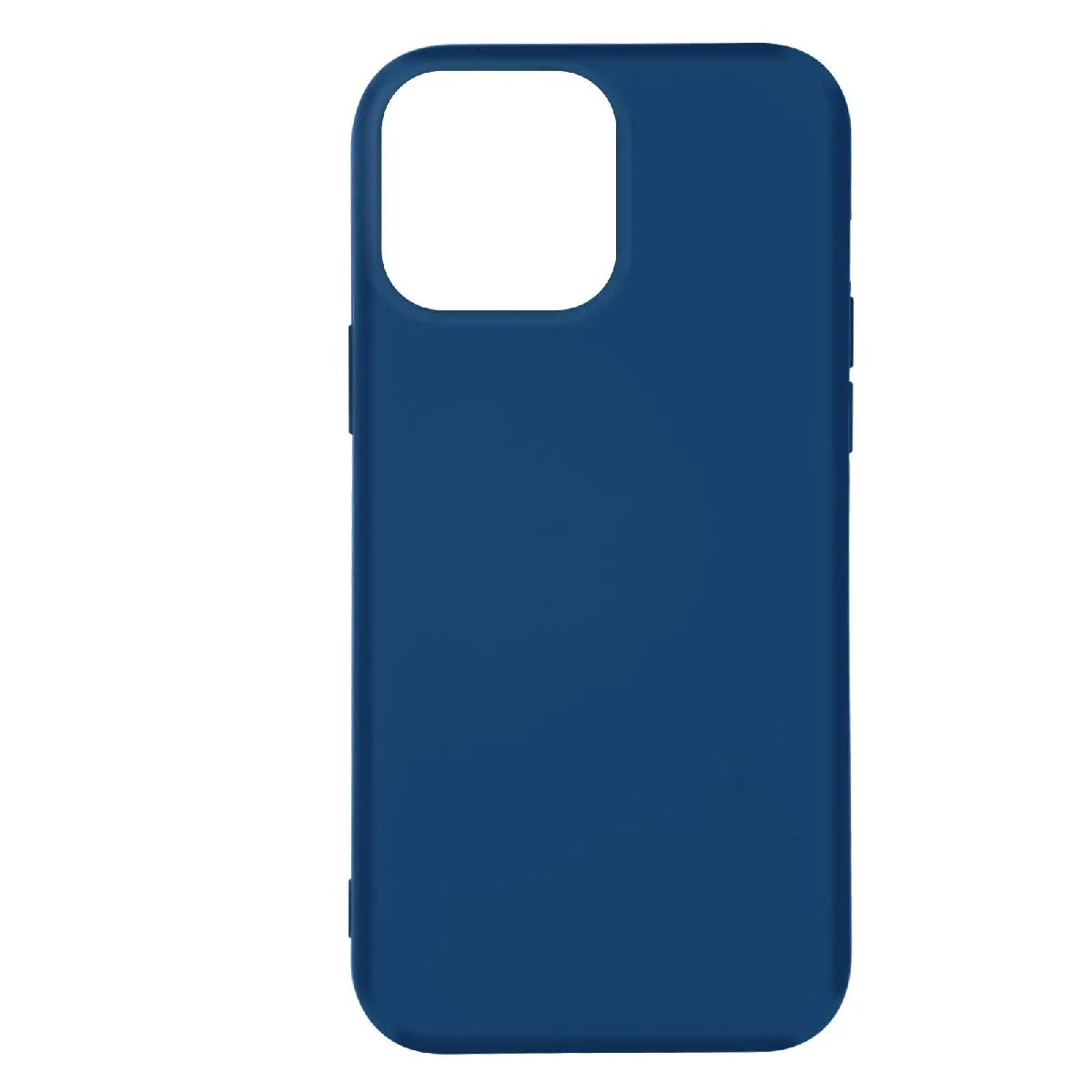 Coque Pour Iphone 14 Pro Max Semi-rigide Soft-touch Fine Bleu