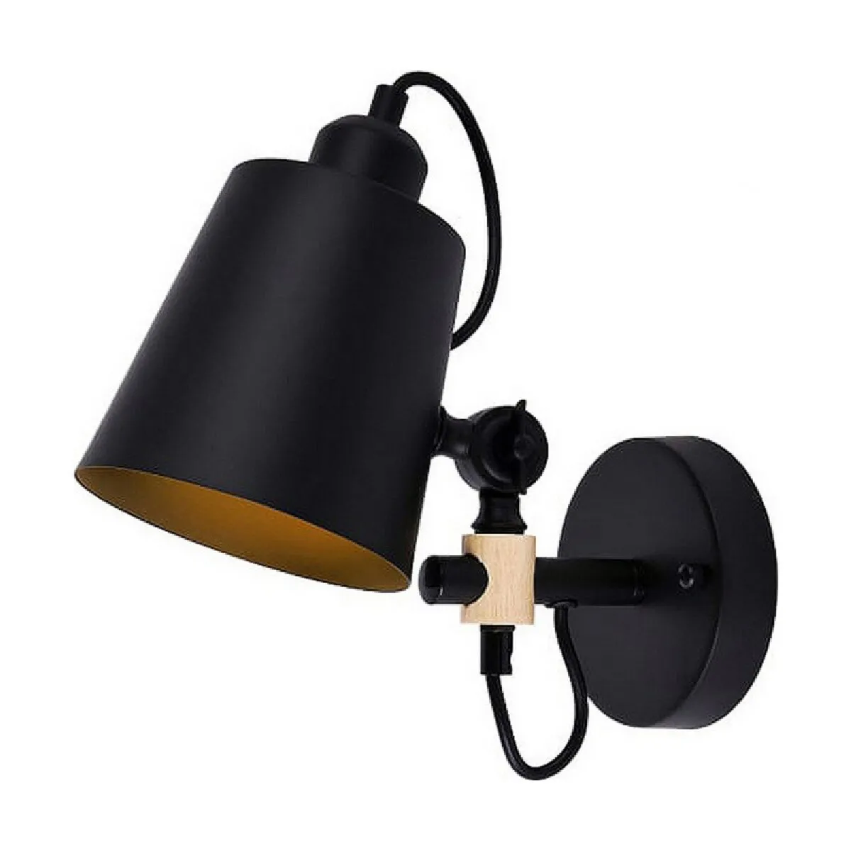 Lampe Murale Edm Vintage Noir E27