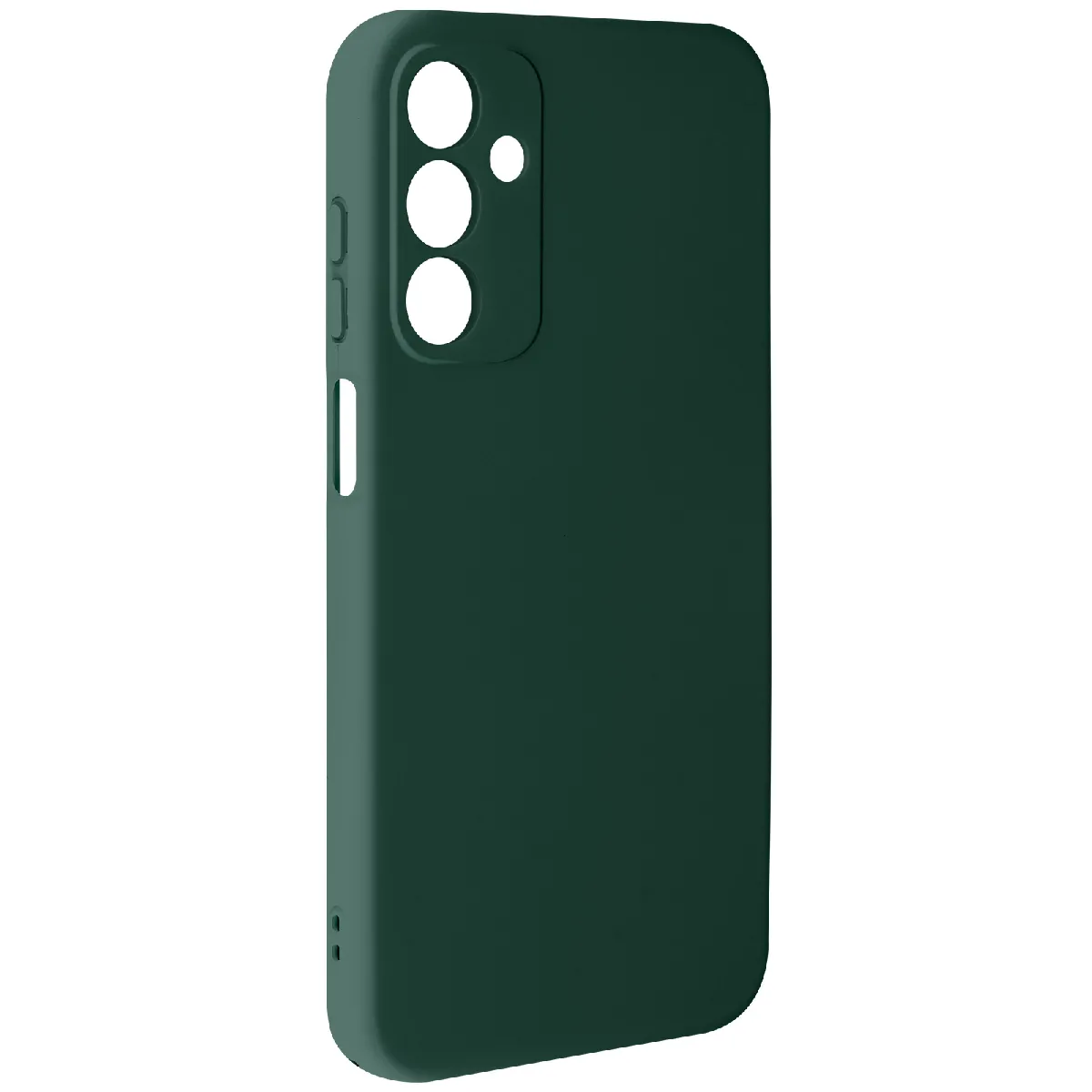 Coque Pour Samsung Galaxy A15 5g Semi-rigide Soft-touch Anti-traces Vert Foncé