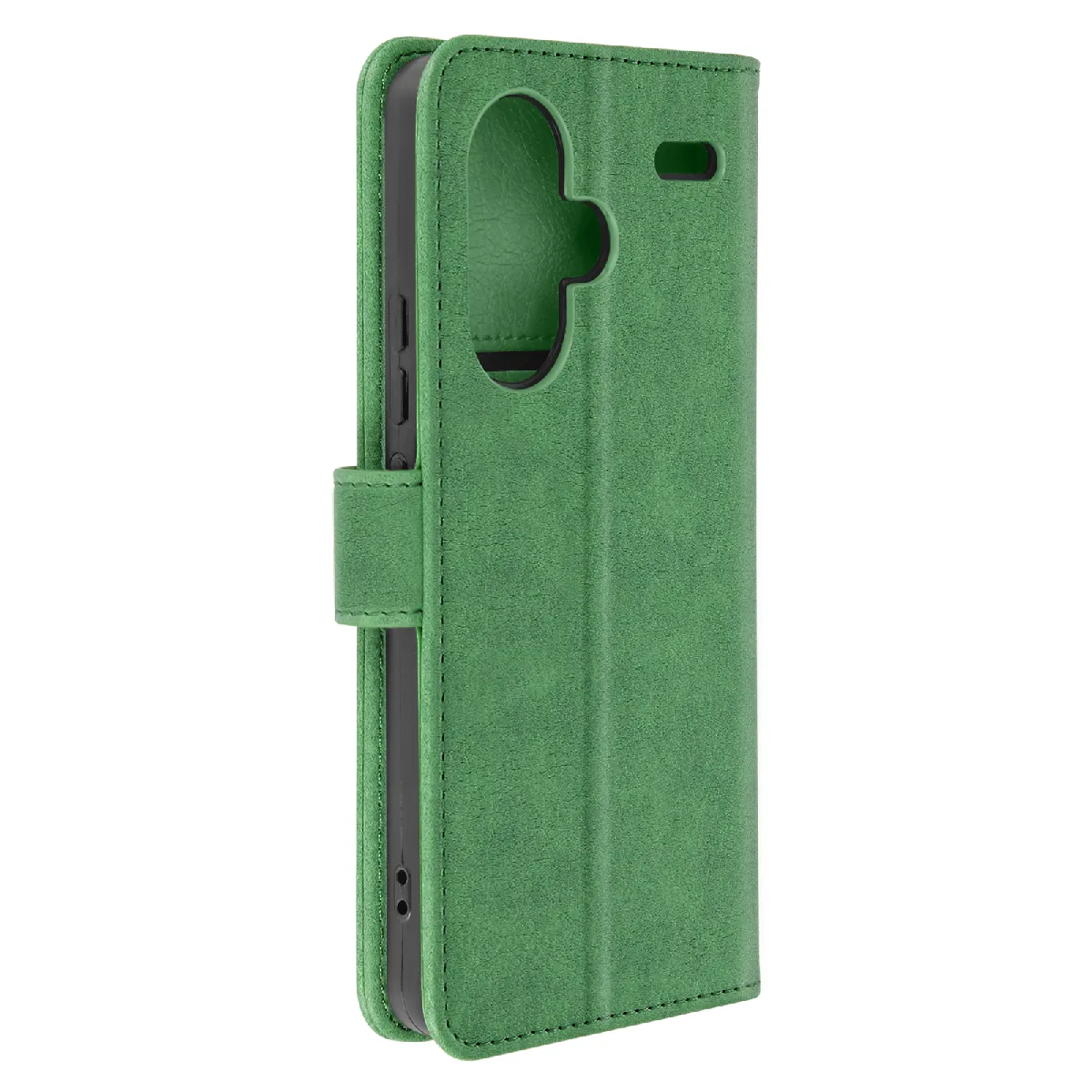 Étui Pour Xiaomi Redmi Note 13 Pro Plus Portefeuille Et Support Vidéo Vert