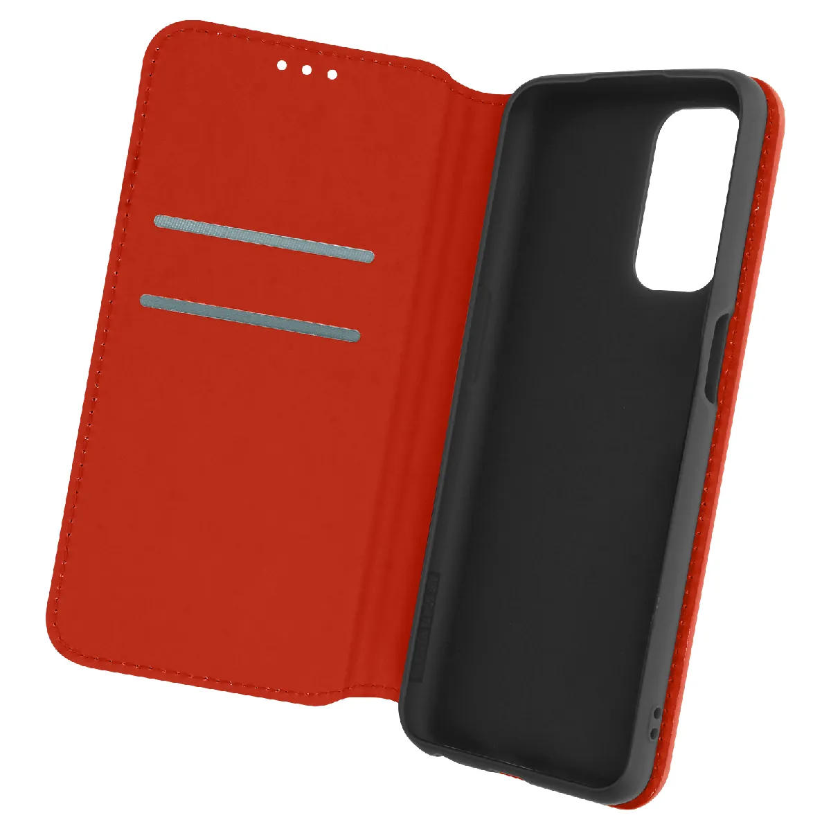Housse Pour Oppo A54 5g Et A74 5g Clapet Portefeuille Fonction Support Vidéo Rouge