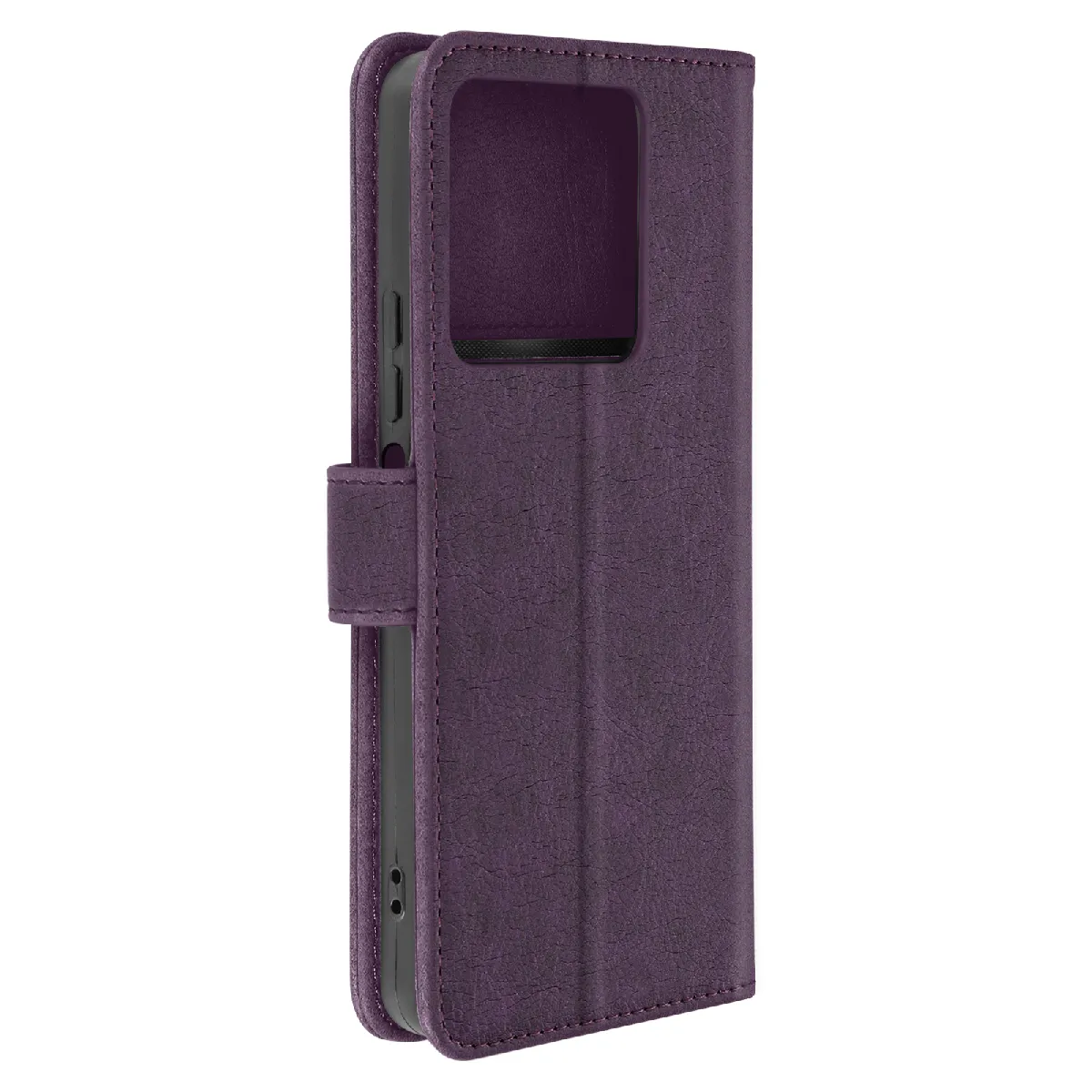 Étui Pour Xiaomi Redmi Note 13 5g Portefeuille Et Support Vidéo Violet Foncé