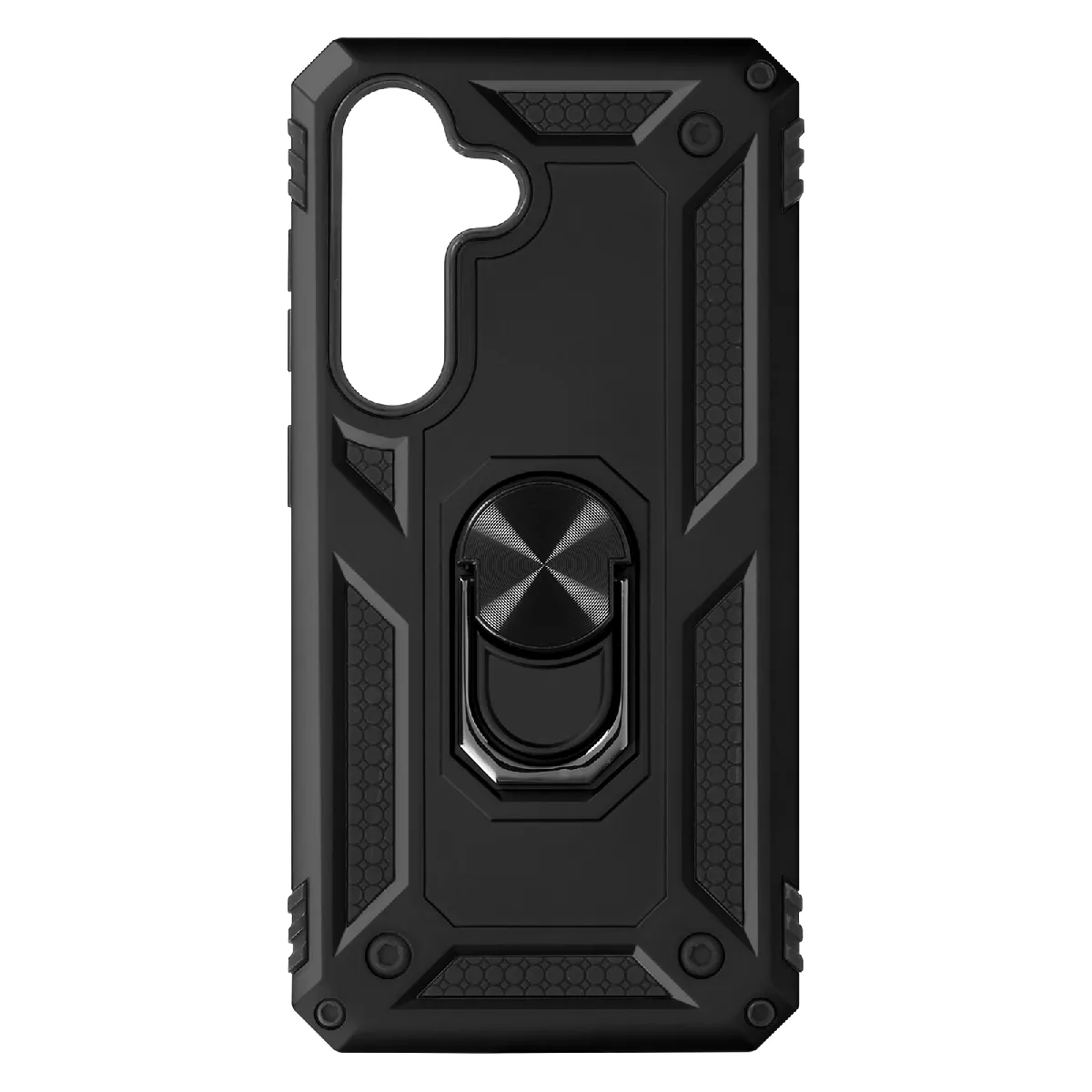 Coque Pour Samsung S24 Plus Et S25 Plus Hybride Bague Magnétique Noir