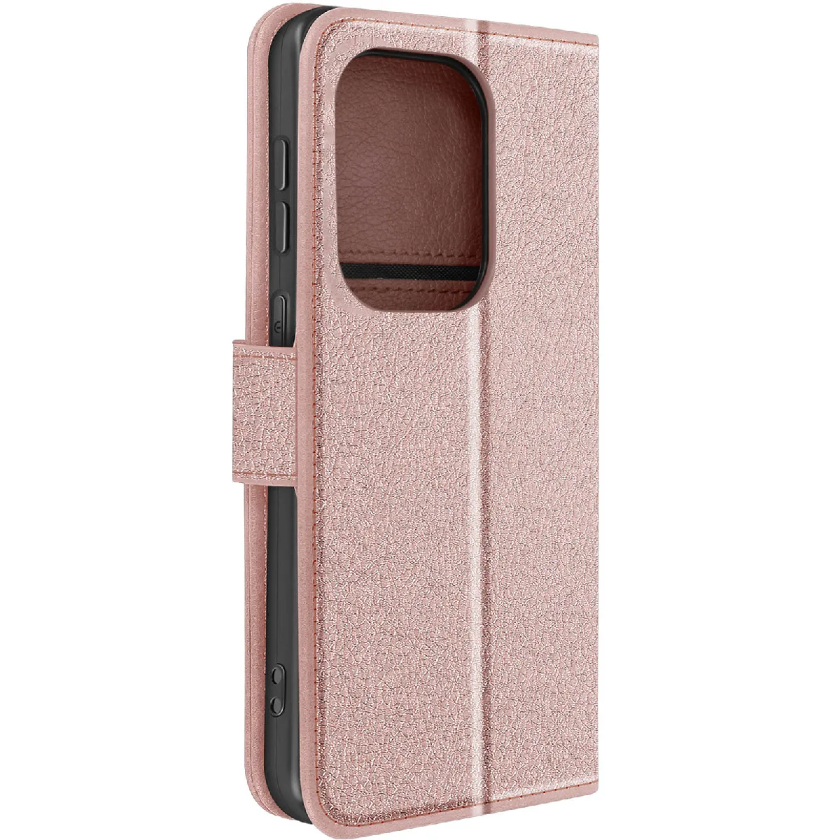 Étui Pour Xiaomi Redmi Note 13 Pro 4g Portefeuille Et Support Vidéo Rose Champagne