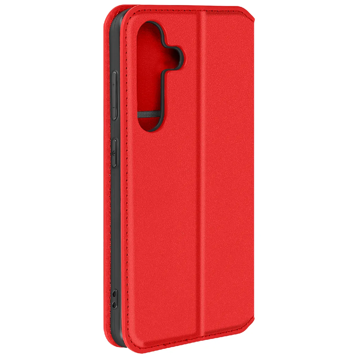 Étui Folio Pour Galaxy S24 / S25 Avec Porte-cartes Et Fonction Support Rouge