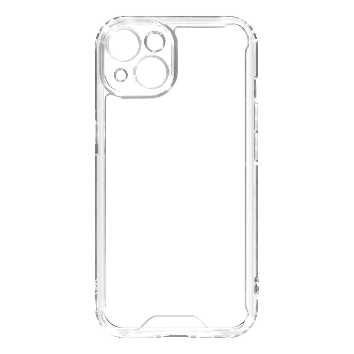 Coque Iphone 14 Plus Dos Rigide Coins Bumper Fine Légère Transparent