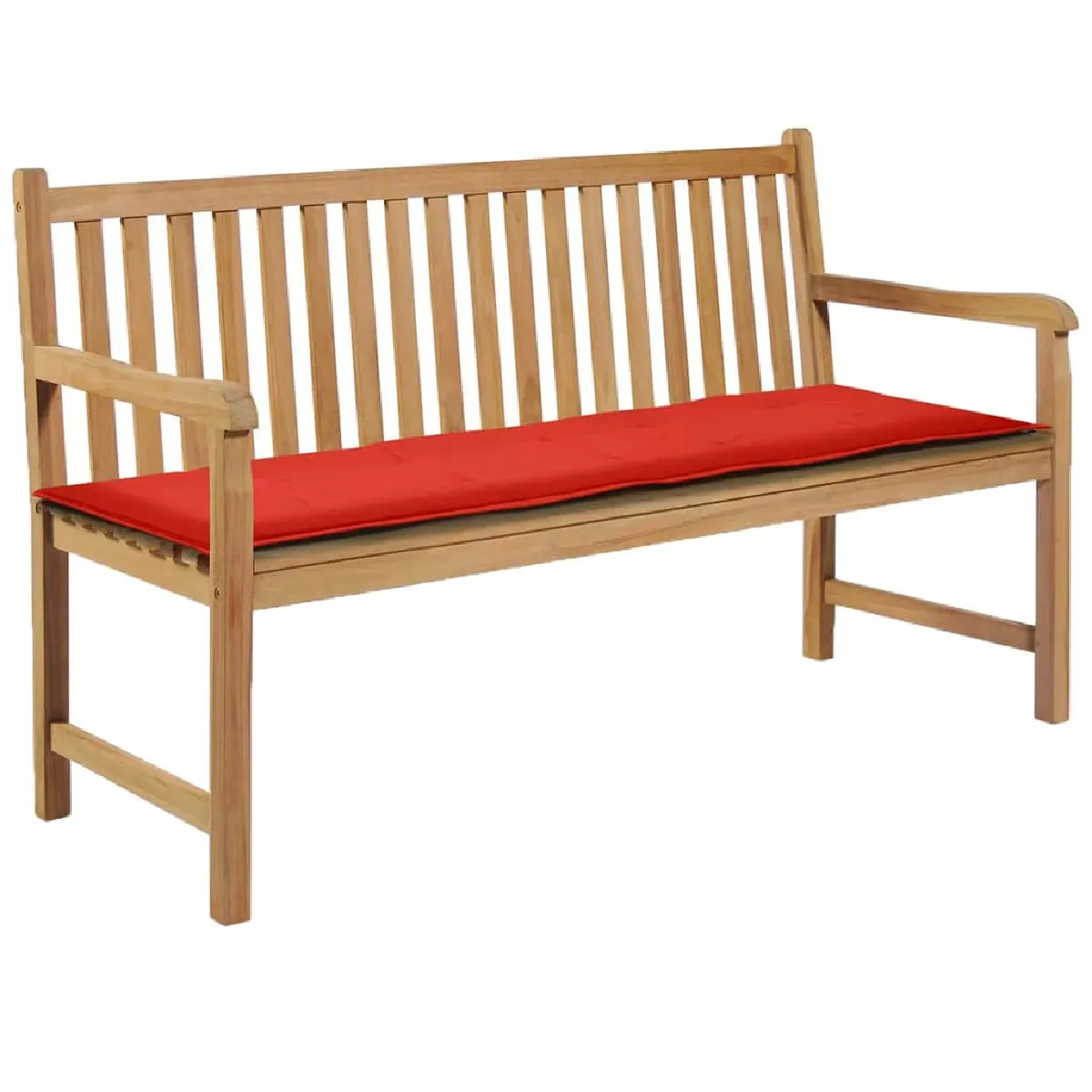 Coussin De Banc De Jardin 100 % Polyester Imperméable Rouge 150 X 50 X Dec021562