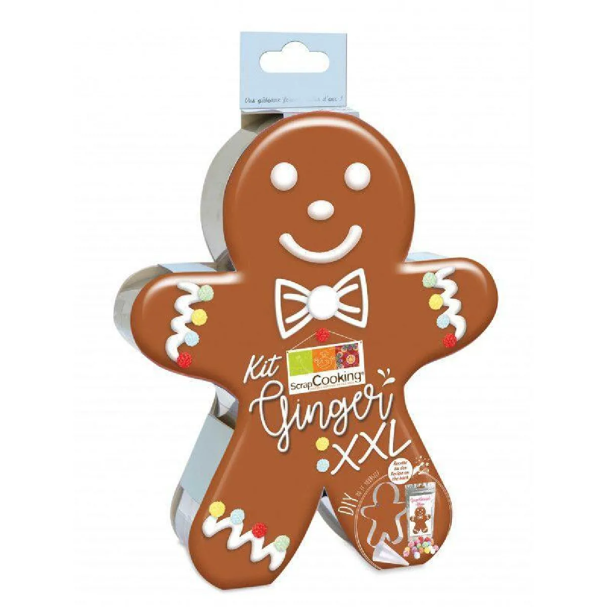 Coffret Diy - Mon Gâteau Gingerbread Man Xxl
