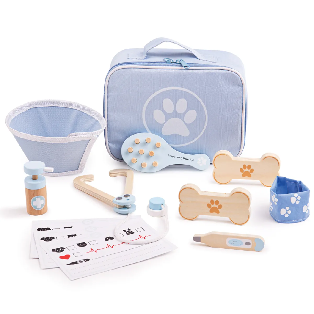 Bigjigs Toys, Ensemble De Jeu Vétérinaire Pour Enfants, Adapté Aux ges Dès 3 Ans