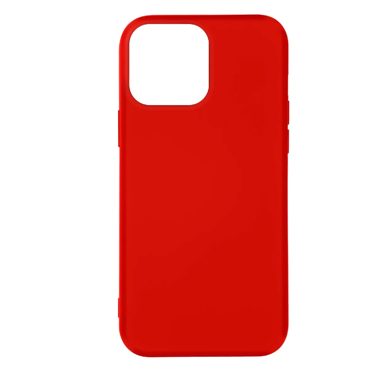 Coque Pour Iphone 14 Pro Max Semi-rigide Soft-touch Fine Rouge