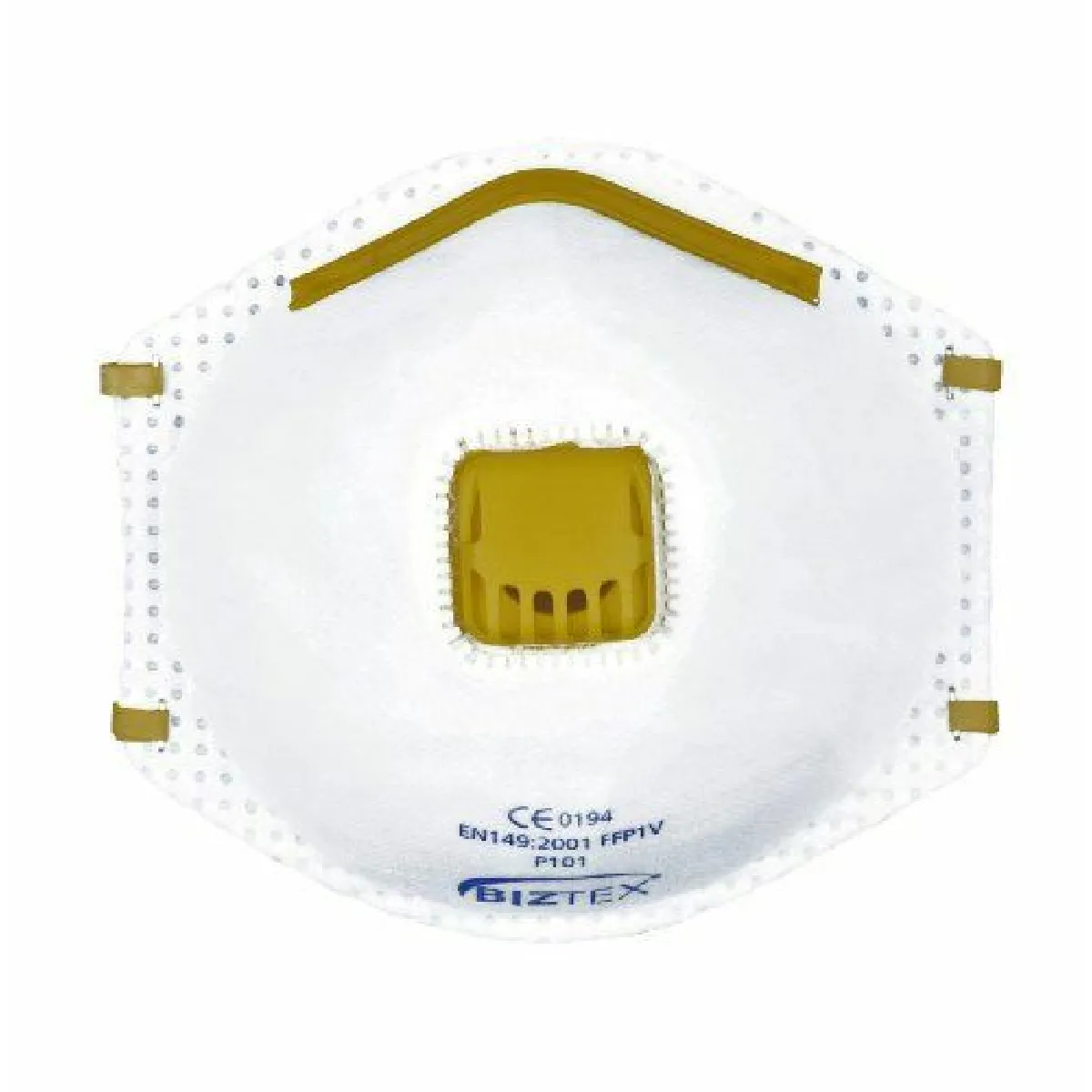 Boite de 10 masques poussières à valve FFP1 Blanc