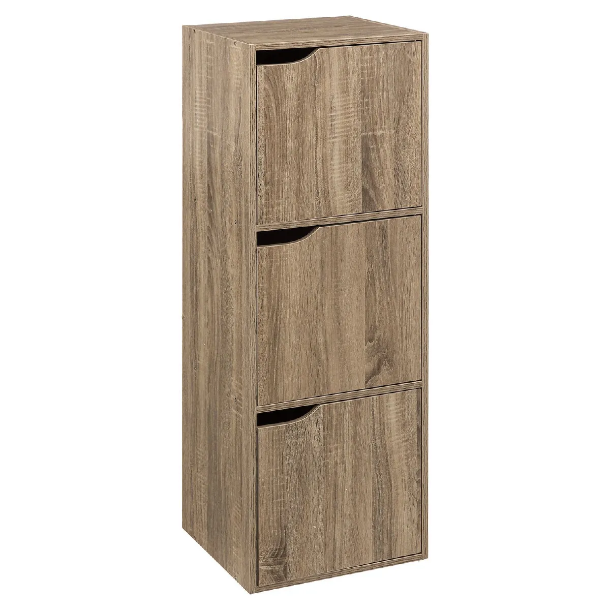 Étagère 3 Cases Avec Portes "mix N' Modul" Effet Chêne Naturel - 5five