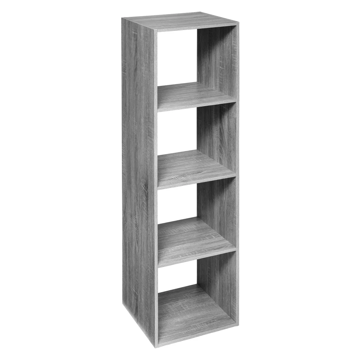 Étagère Colonne 4 Cases "mix N' Modul" Effet Chêne Gris - 5five