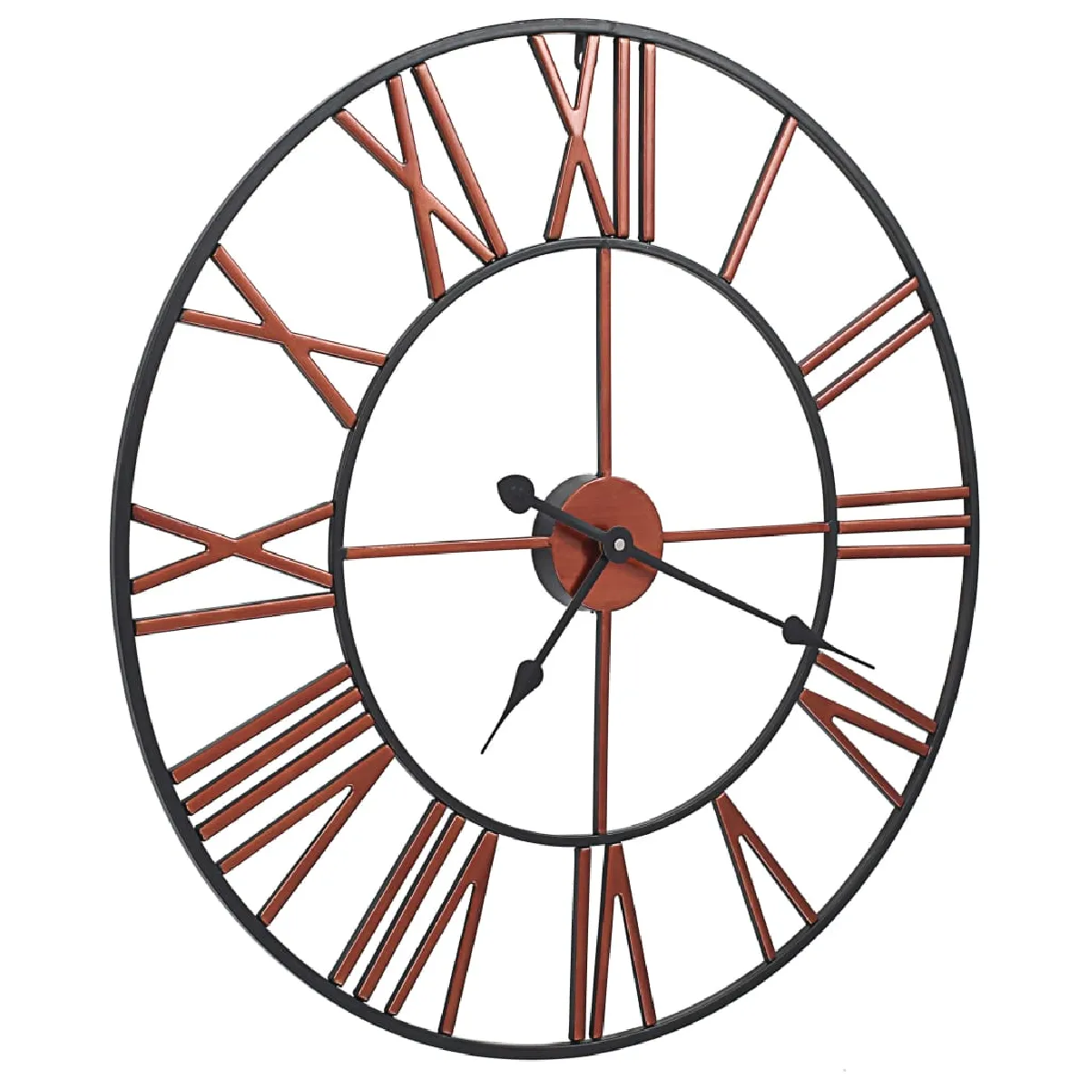 Horloge Murale Métal 58 Cm Rouge Dec022224
