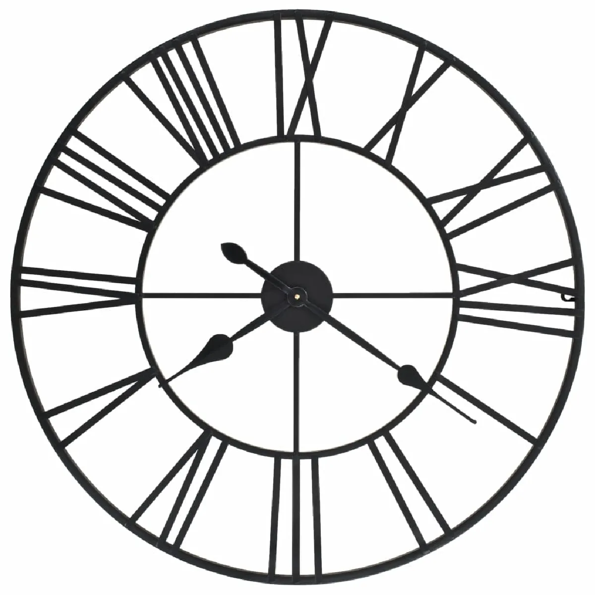 Horloge Murale Vintage Avec Mouvement À Quartz Métal 80 Cm Xxl Dec022275