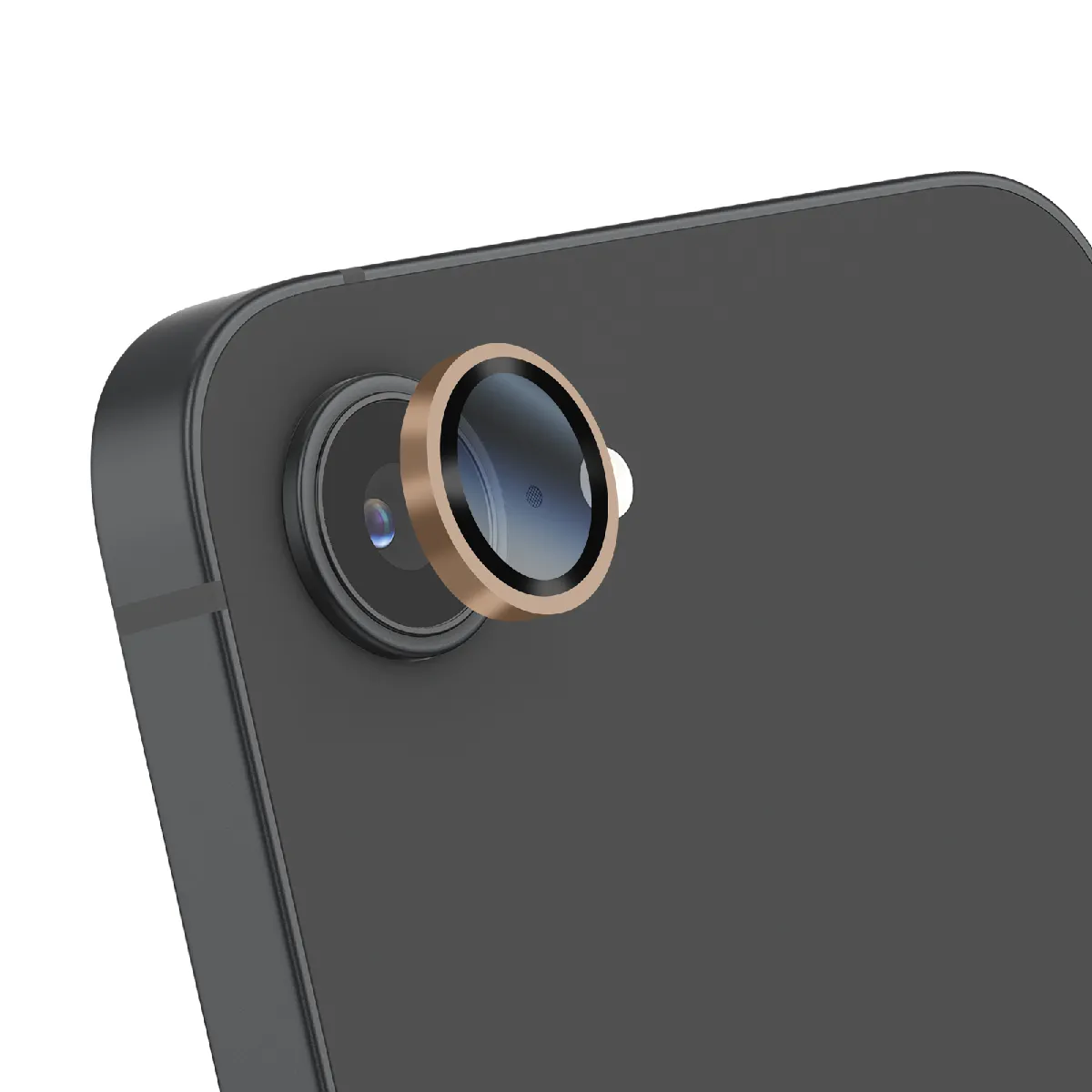 Verre Trempé Caméra Pour Iphone 16e Antichoc Qualité Photo Inchangée Dorée Zanaé