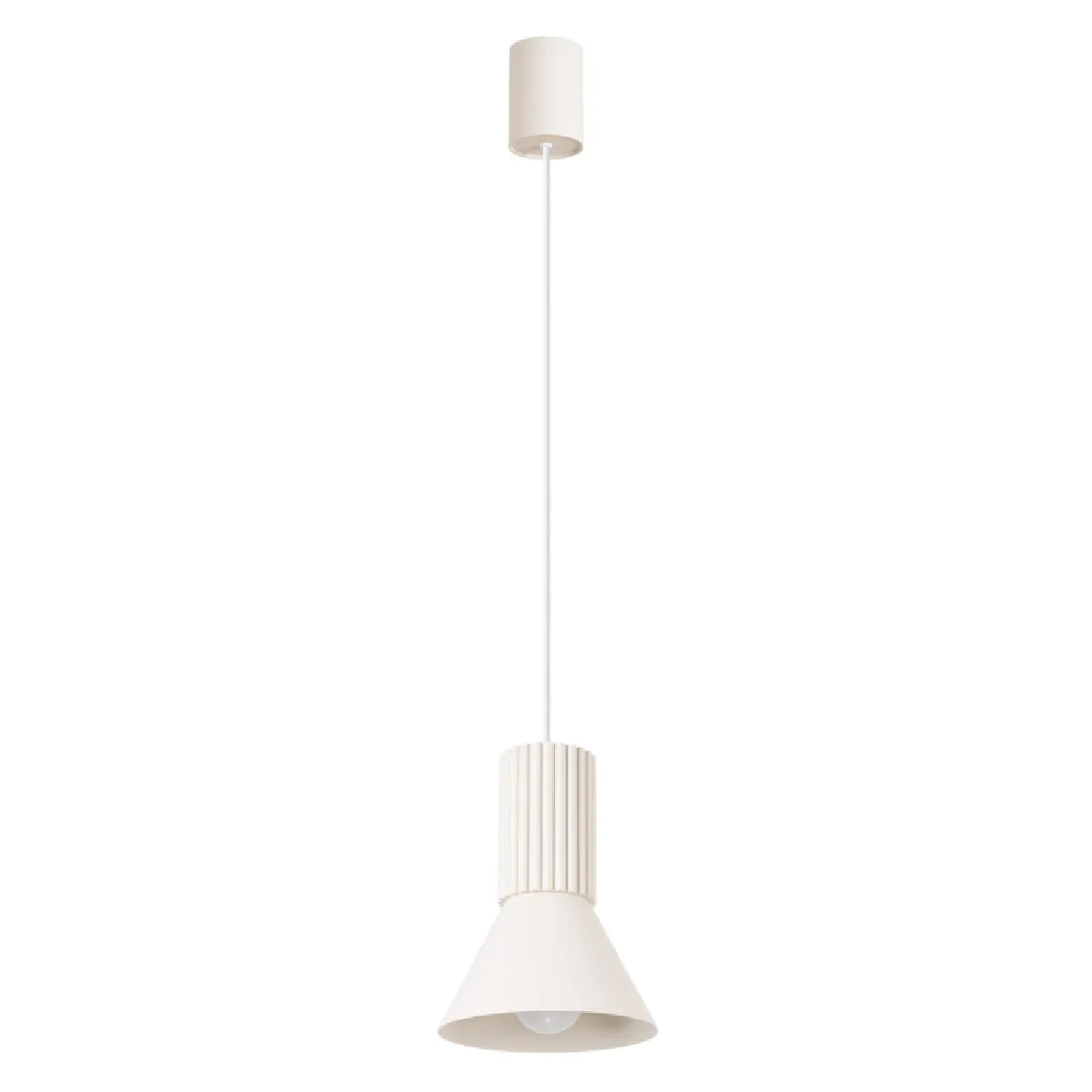 Lampe suspendue ESTRIA 1 beige 120 x 14 x 14( h x l x P en cm )