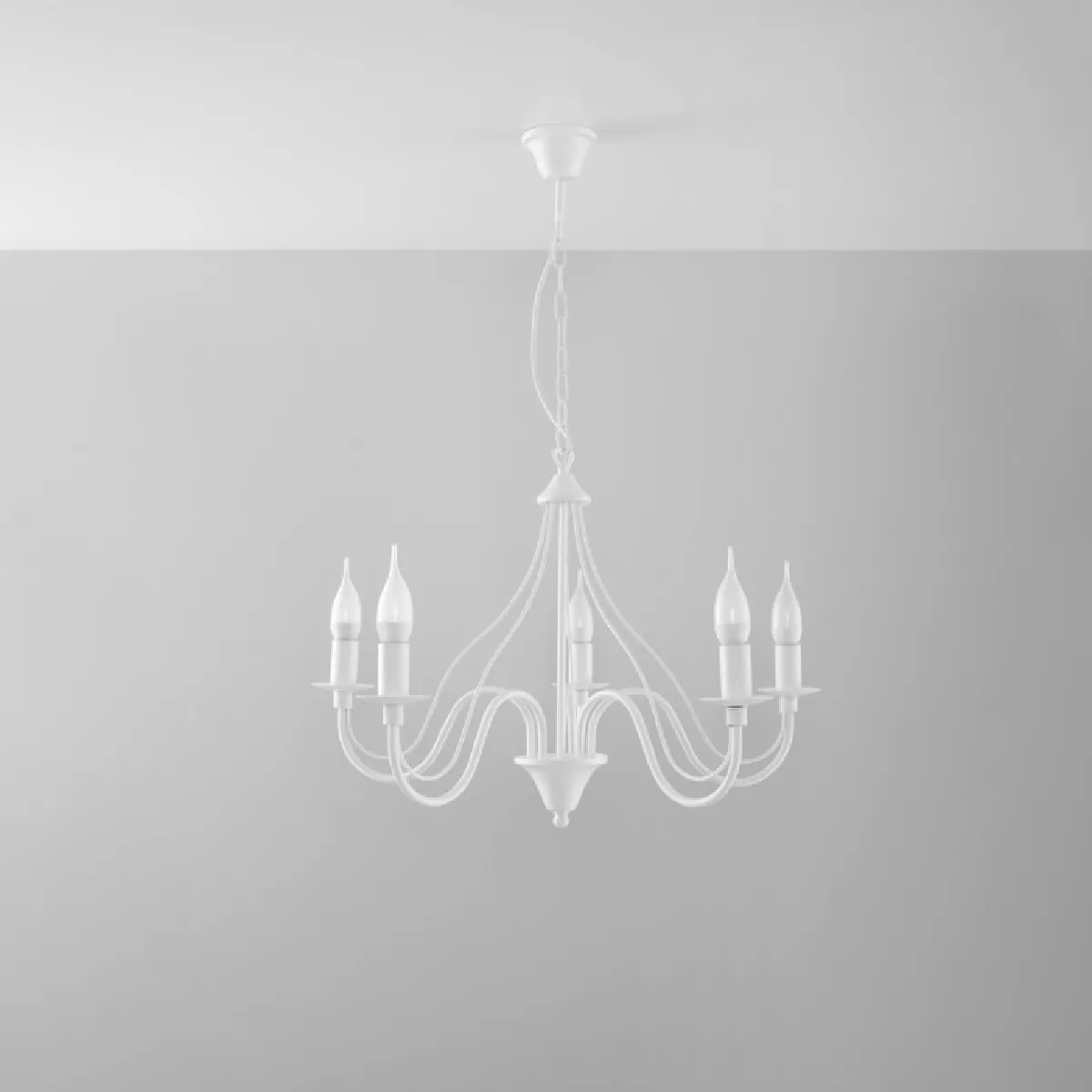 Lustre Oraera 5 blanc 80 x 60 x 60( h x l x P en cm )