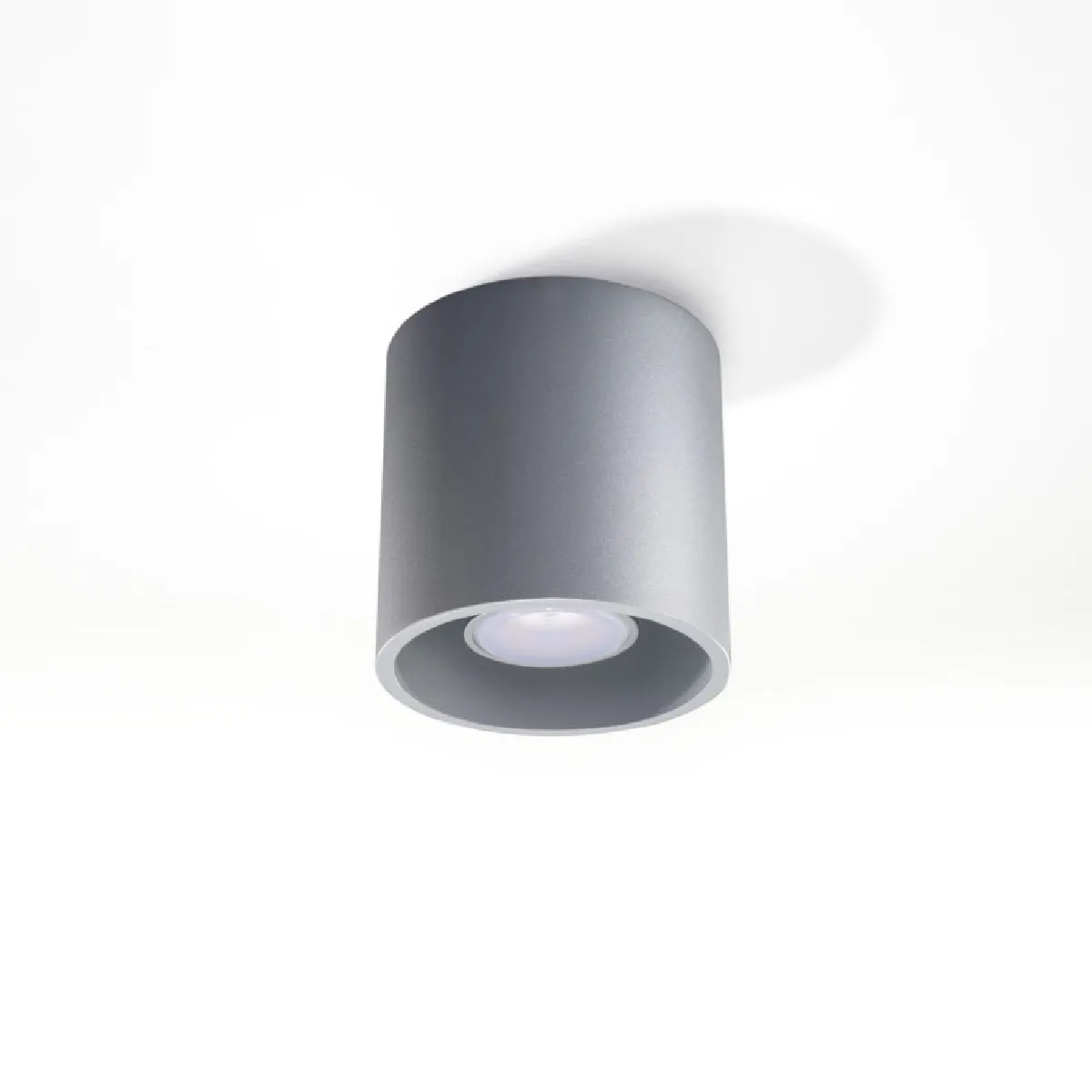 Plafonnier Lineaoon 1 gris 10 x 10 x 10( h x l x P en cm )