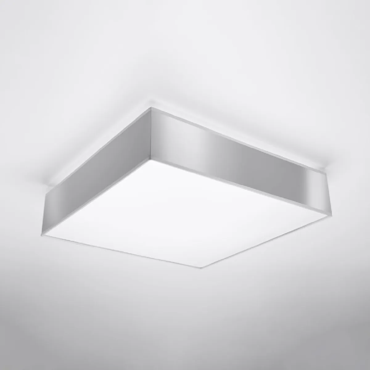 Plafonnier Oriys 45 gris 11 x 45 x 45( h x l x P en cm )