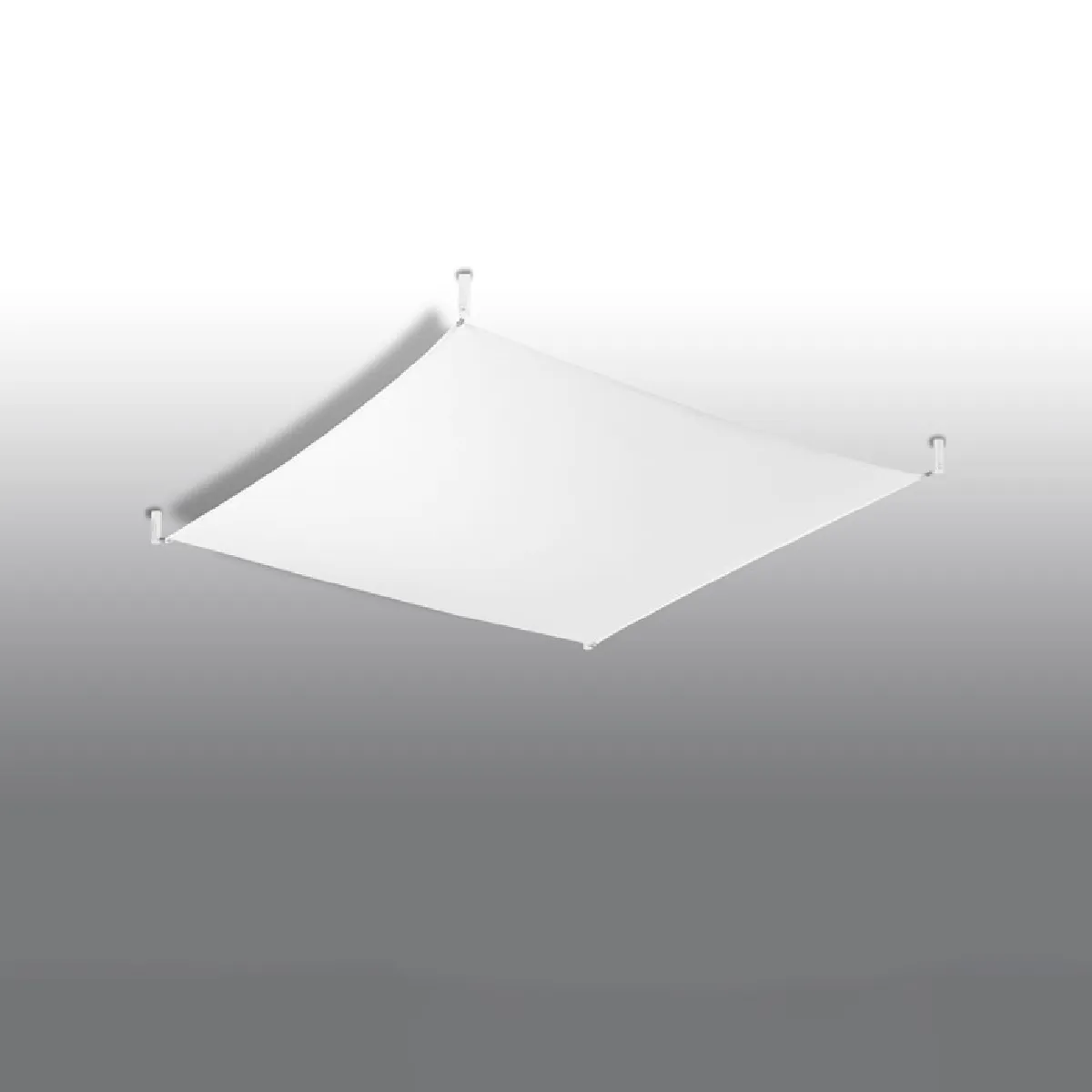 Plafonnier Solyna 2 blanc 15 x 105 x 105( h x l x P en cm )