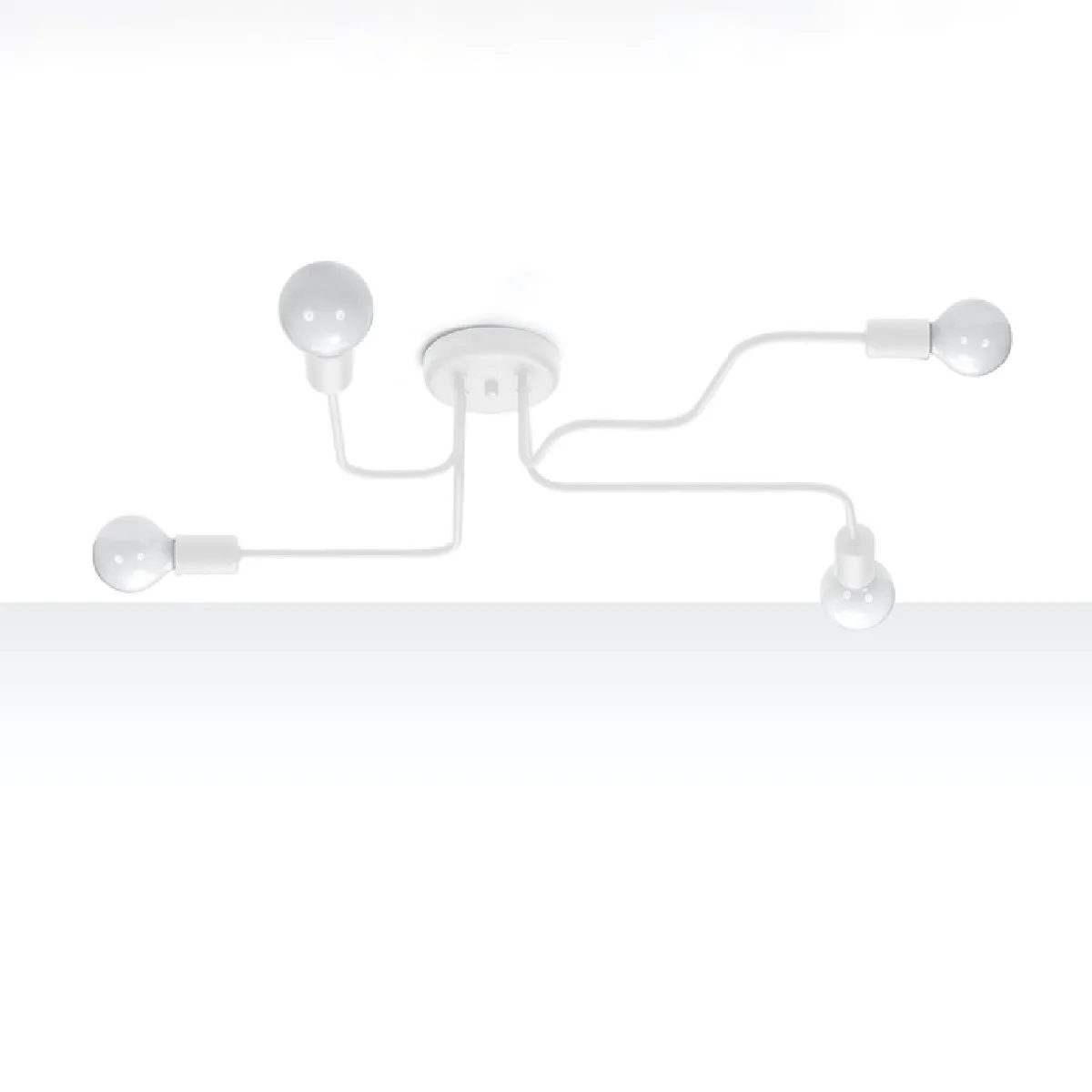 Lustre Lumyis 4 blanc 15.5 x 78 x 58( h x l x P en cm )
