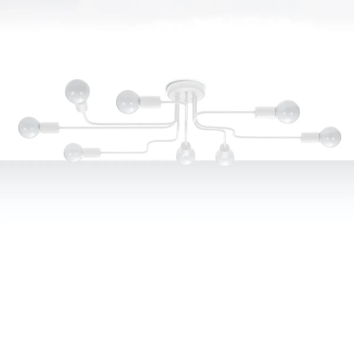 Lustre Lumyis 8 blanc 15.5 x 103 x 56( h x l x P en cm )