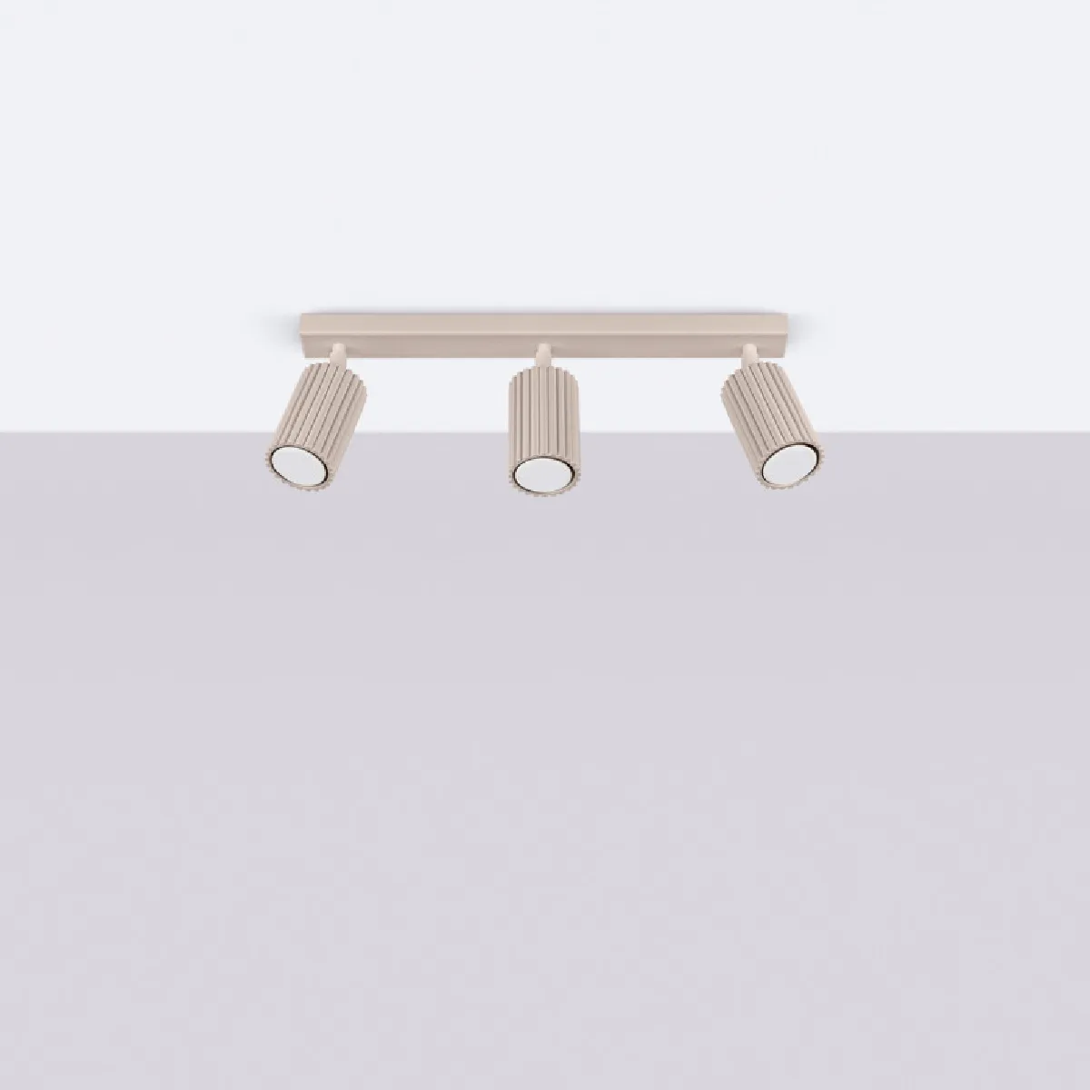 Plafonnier Elaen 3L taupe 16.5 x 45 x 6.5( h x l x P en cm )