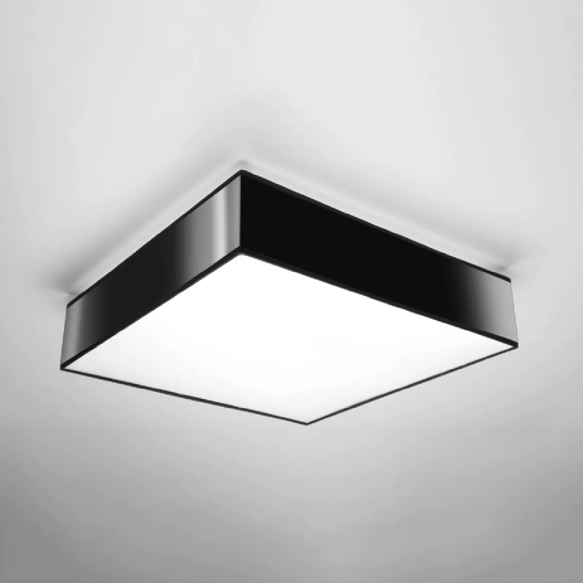 Plafonnier Oriys 45 noir 11 x 45 x 45( h x l x P en cm )