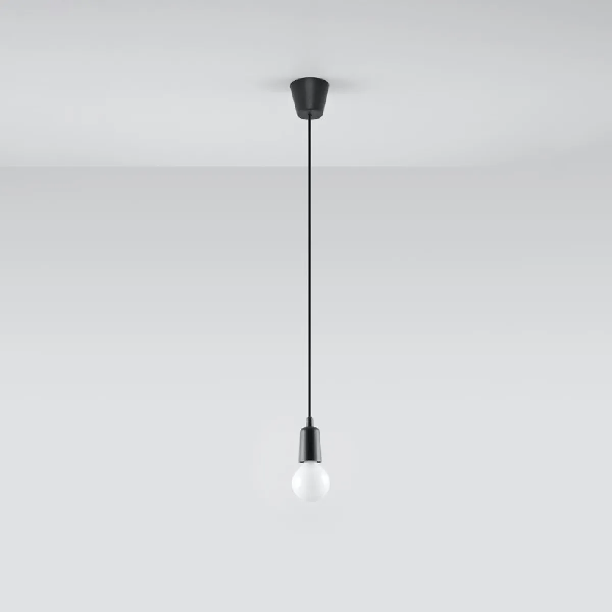 Lampe pendante Noviar 1 noir 90 x 9 x 9( h x l x P en cm )