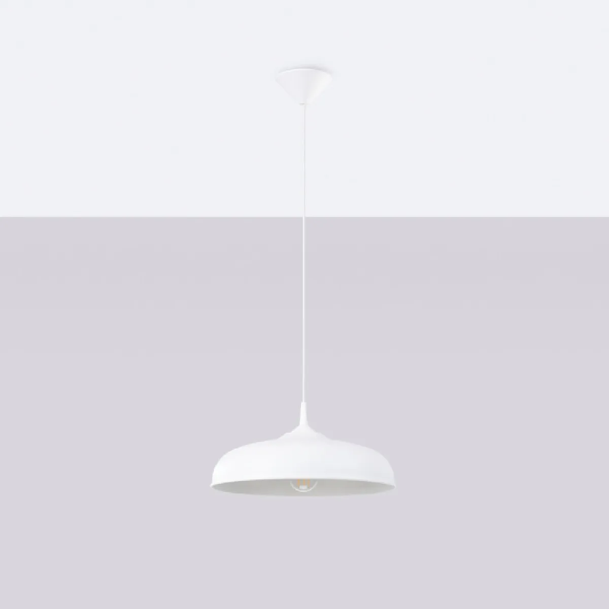 Lampe suspendue Lumoen blanc 74 x 38 x 38( h x l x P en cm )