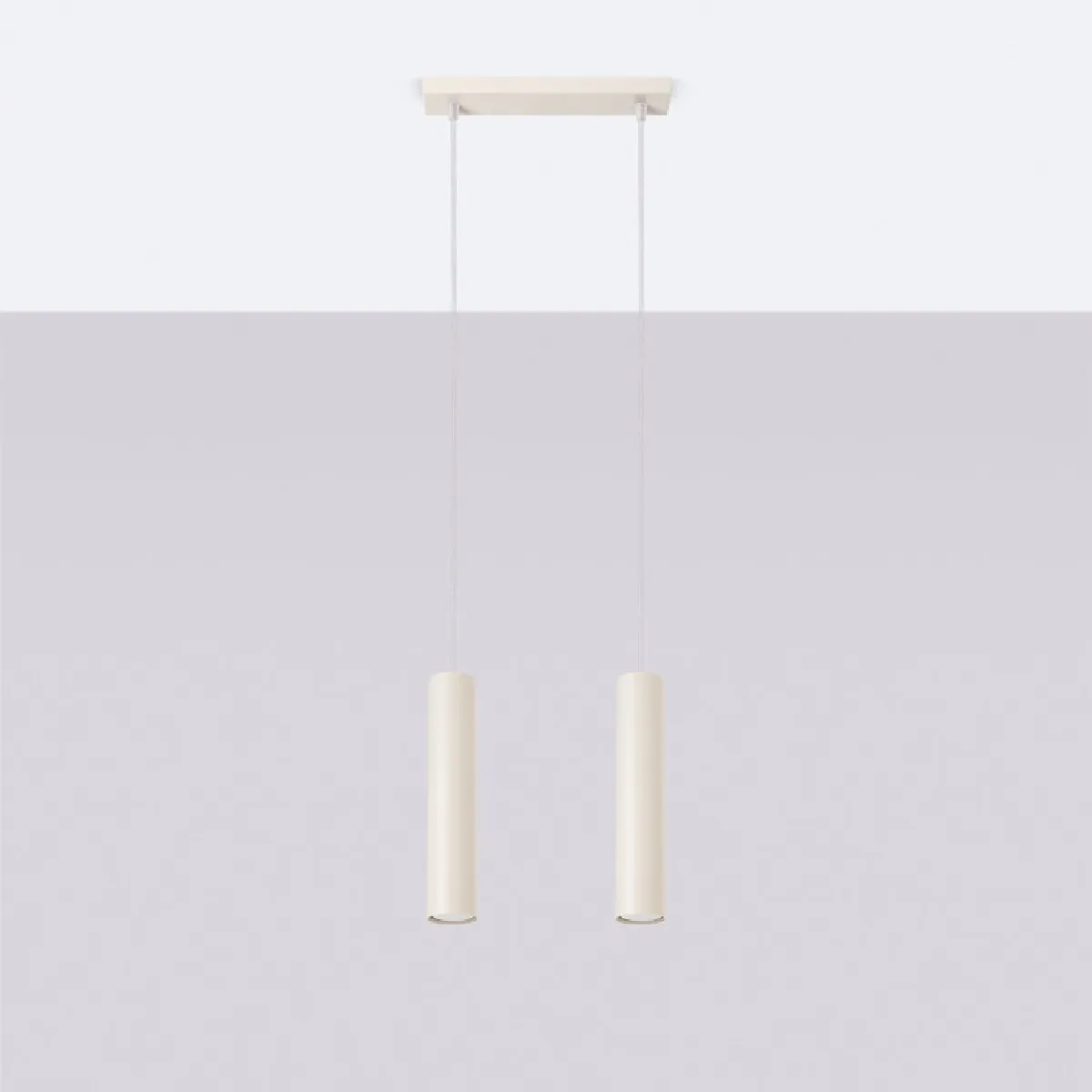 Lampe suspendue Noraaena 2 beige 105 x 30 x 6( h x l x P en cm )