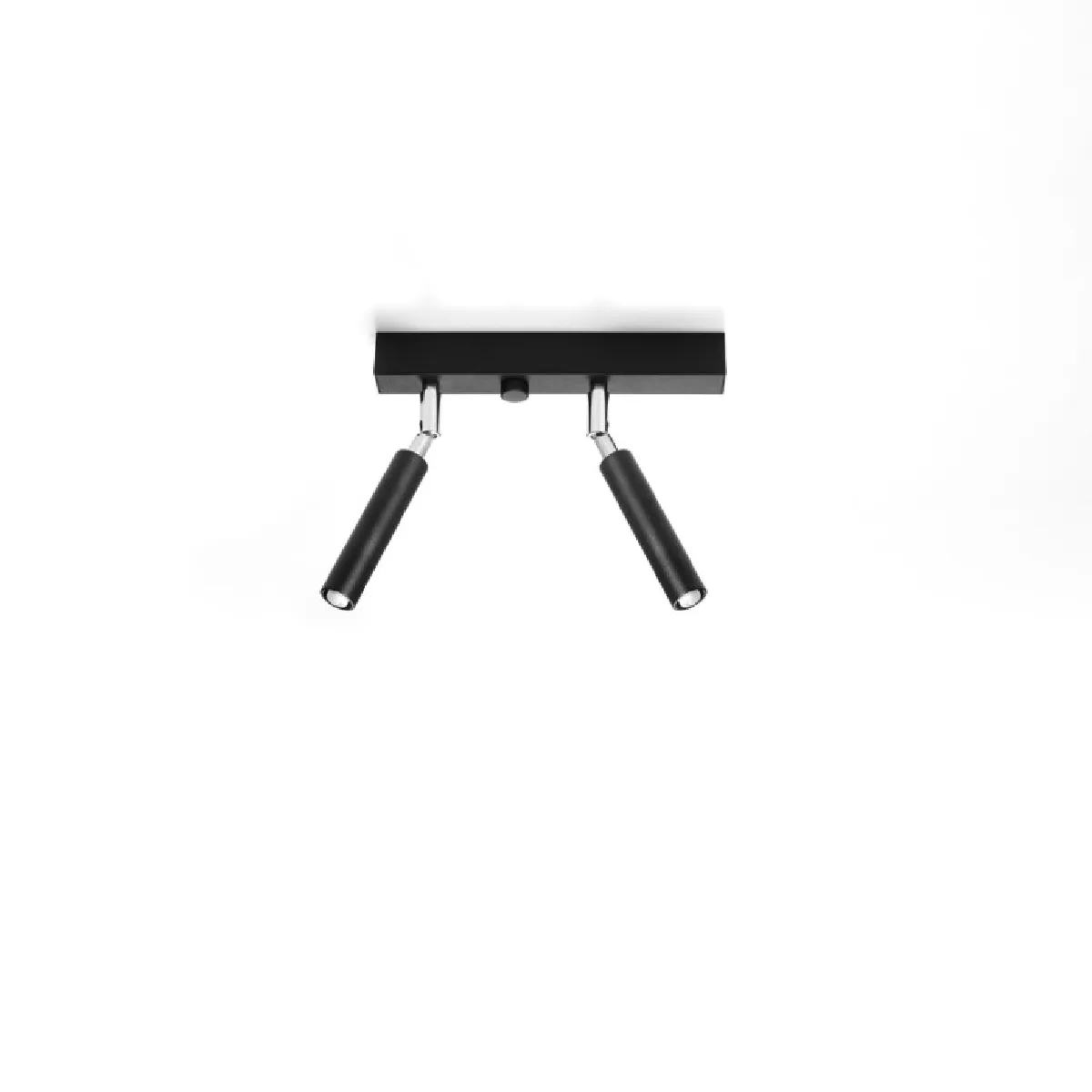 Plafonnier Zenaion 2 noir 20 x 25 x 3( h x l x P en cm )