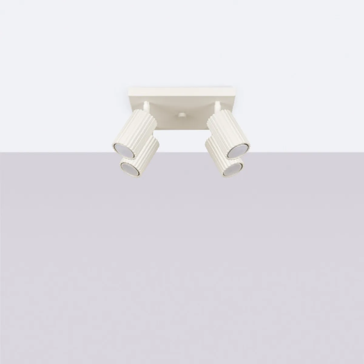 Plafonnier Elaen 4 beige 16.5 x 25 x 25( h x l x P en cm )