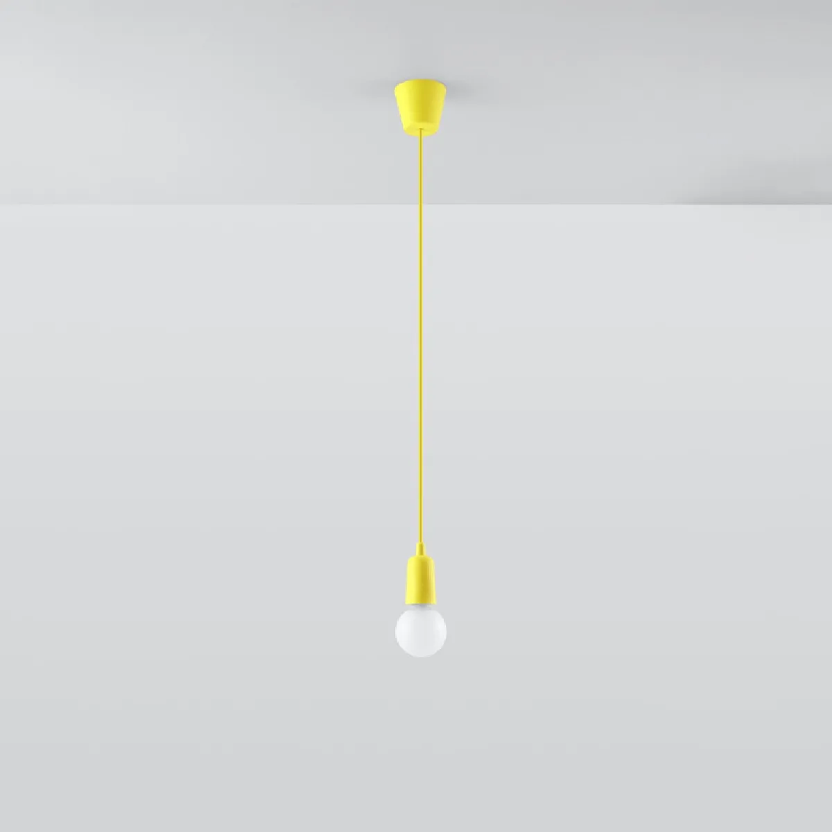 Lampe pendante Noviar 1 jaune 90 x 9 x 9( h x l x P en cm )
