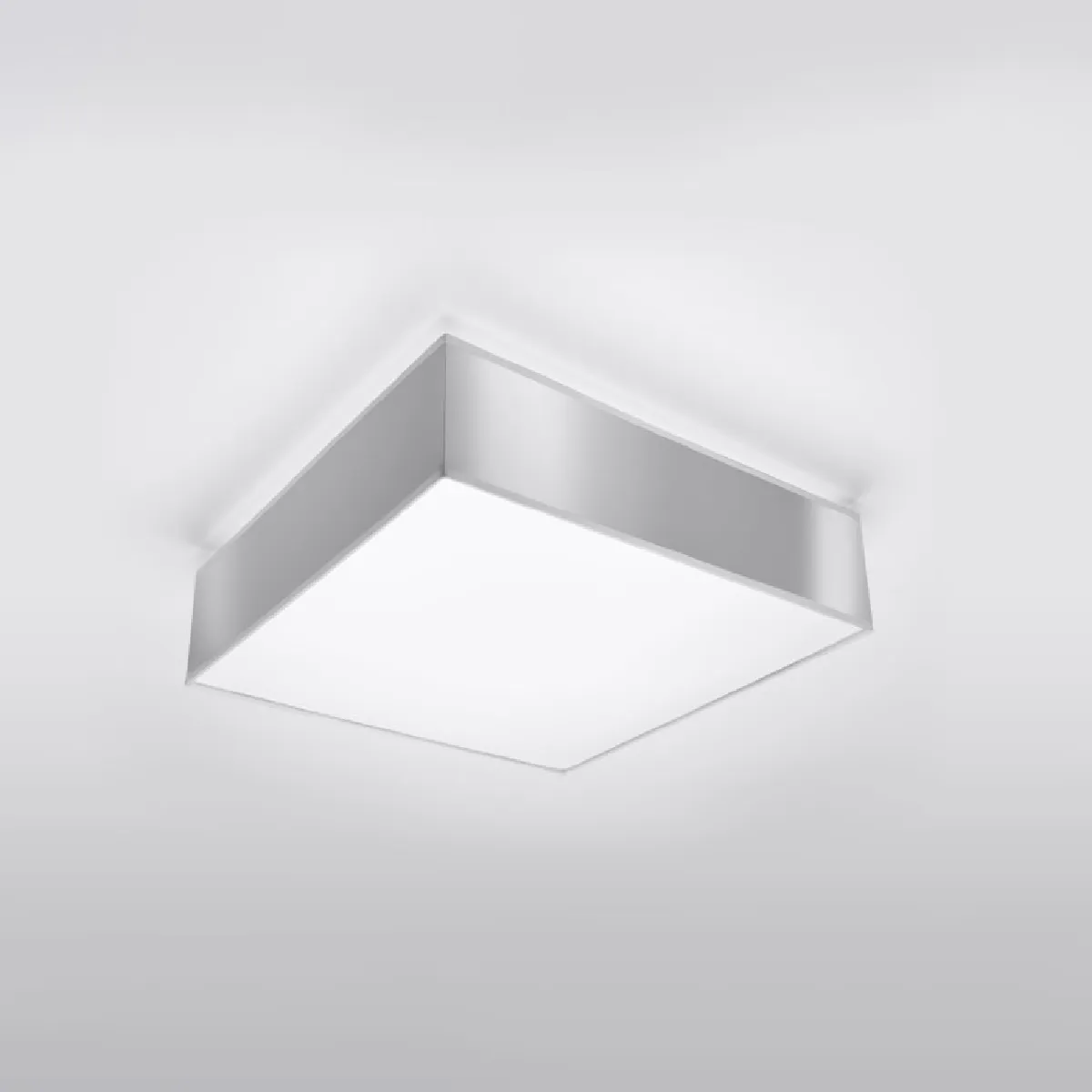 Plafonnier Oriys 35 gris 11 x 35 x 35( h x l x P en cm )