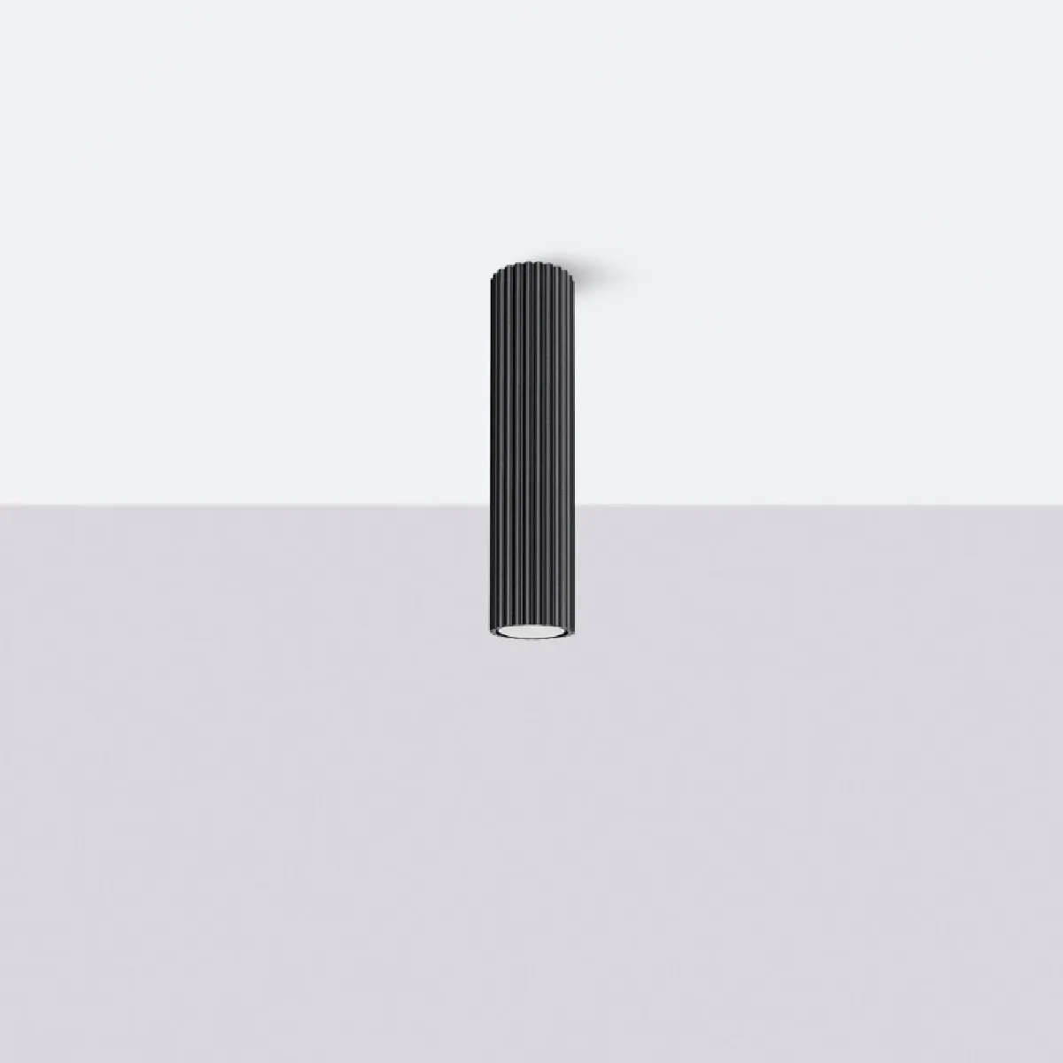 Plafonnier Elaen 30 noir 30 x 6.5 x 6.5( h x l x P en cm )