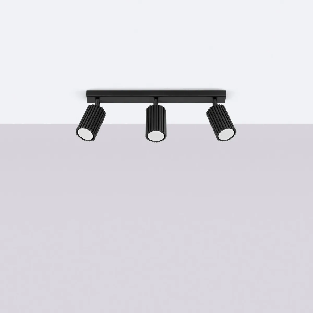 Plafonnier Elaen 3L noir 16.5 x 45 x 6.5( h x l x P en cm )