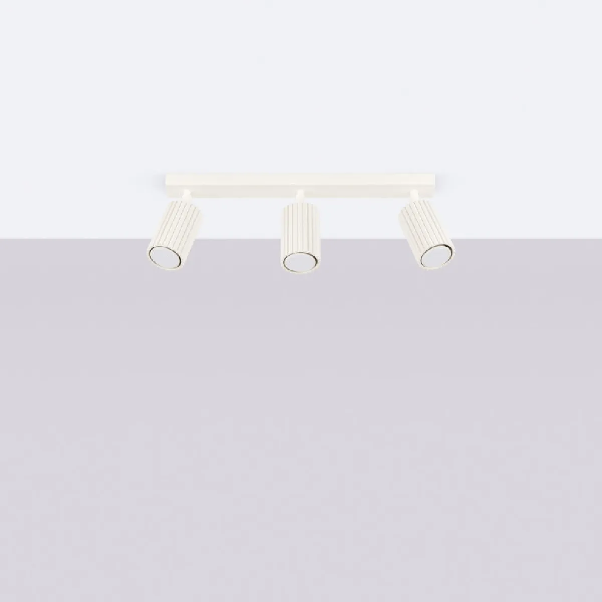 Plafonnier Elaen 3L beige 16.5 x 45 x 6.5( h x l x P en cm )