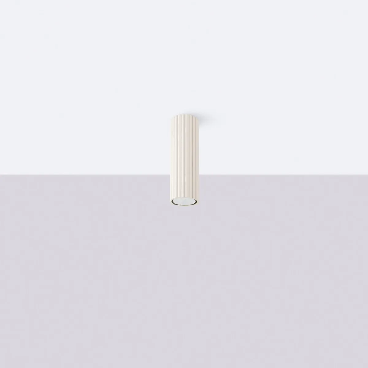 Plafonnier Elaen 20 beige 20 x 6.5 x 6.5( h x l x P en cm )