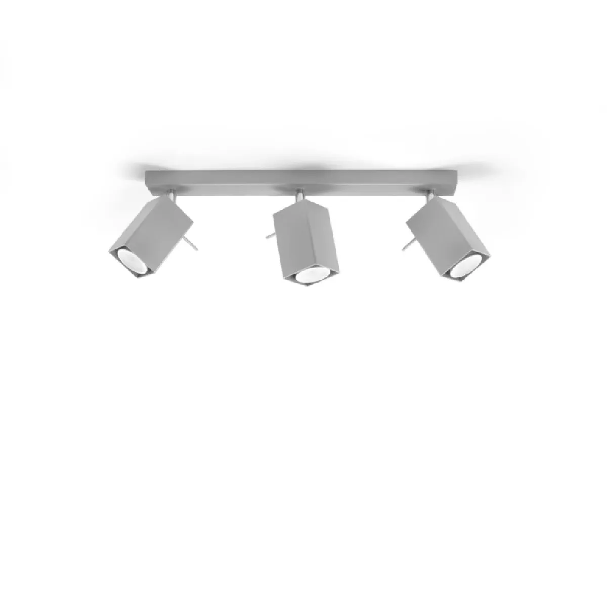 Plafonnier Norayra 3 gris 16 x 45 x 6( h x l x P en cm )