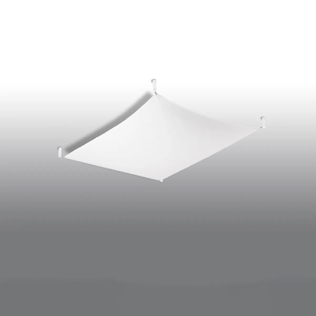 Plafonnier Solyna 1 blanc 15 x 105 x 80( h x l x P en cm )