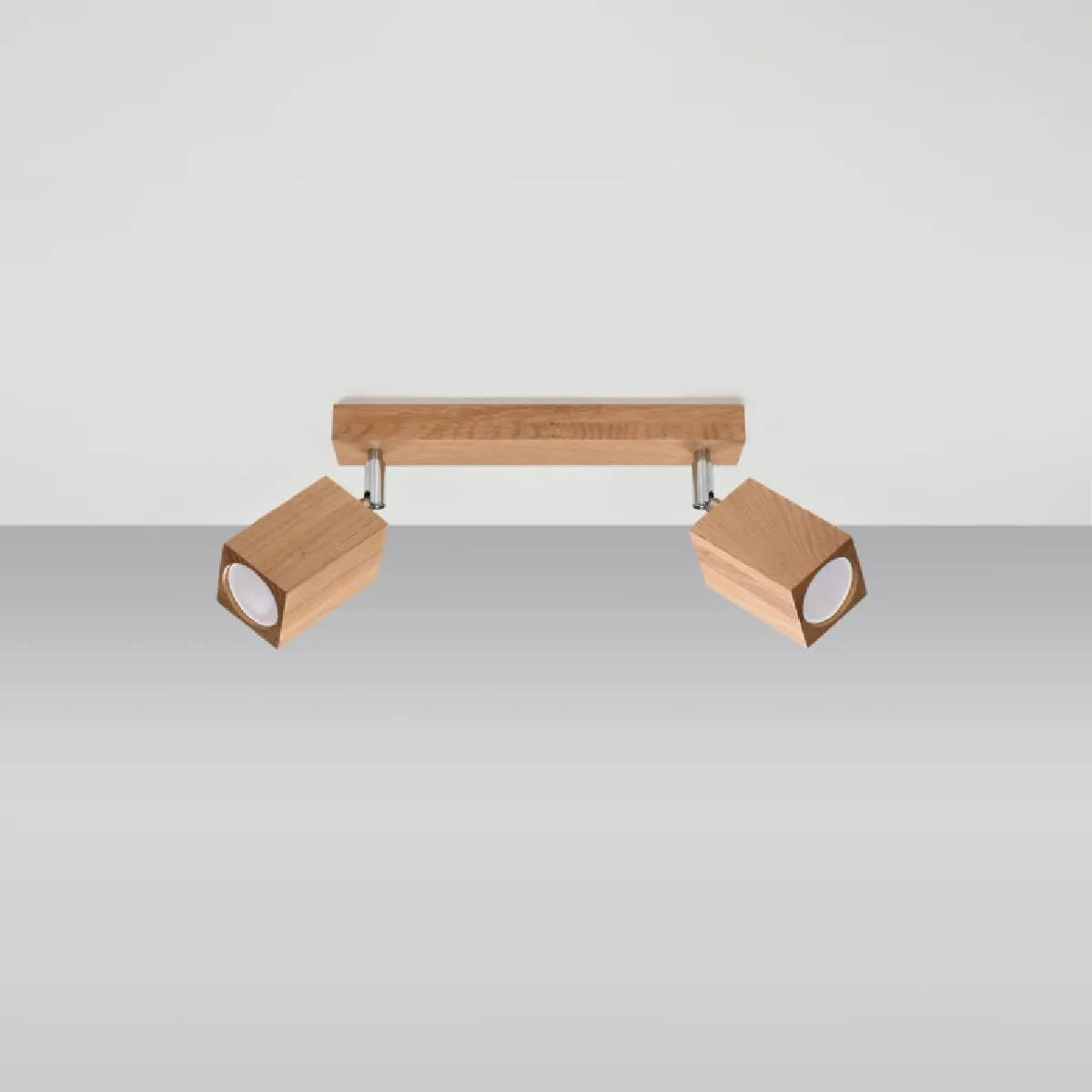 Plafonnier Luxeela 2 chêne 20 x 30 x 5( h x l x P en cm )