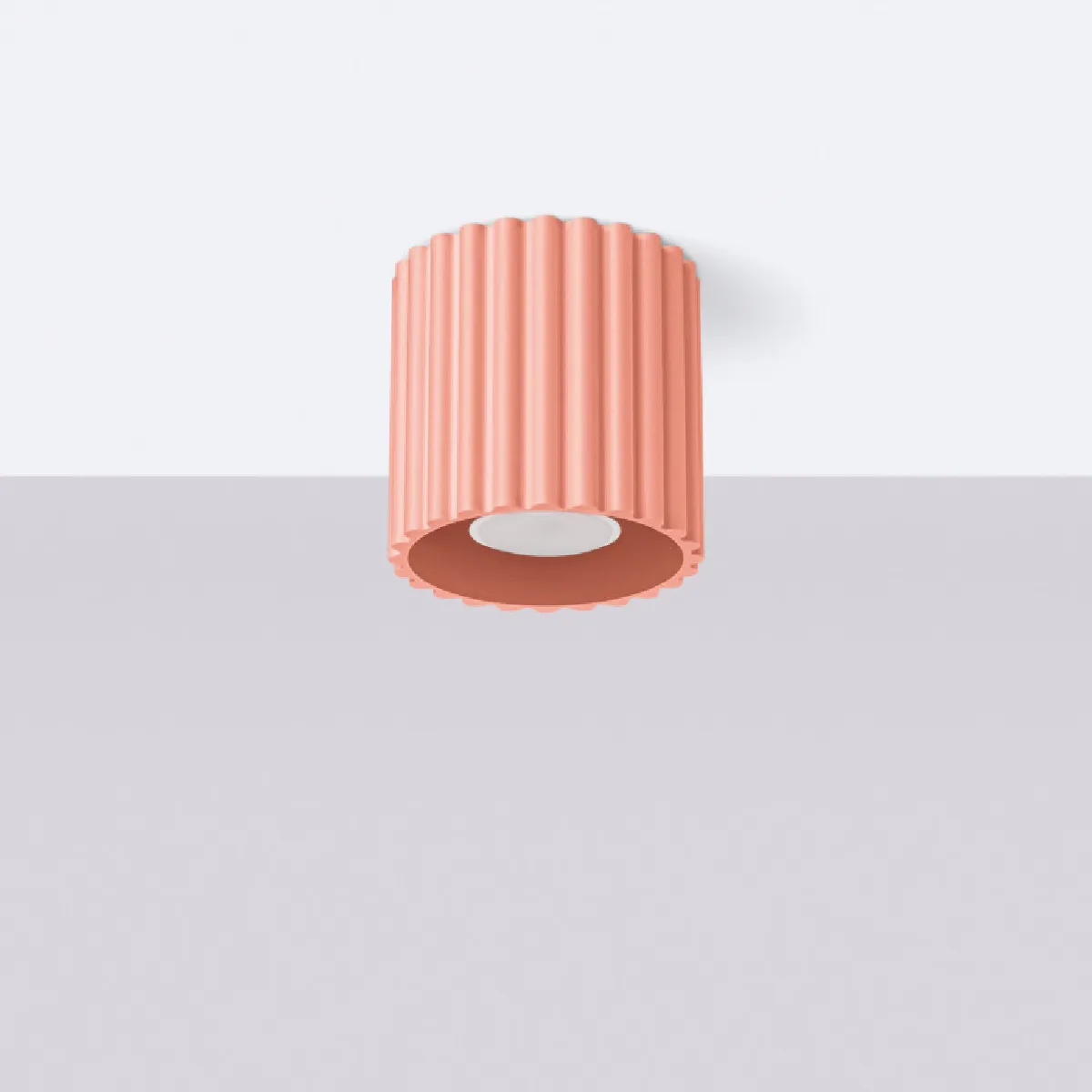 Plafonnier AURA 1 peach GU10 10 x 10 x 10( h x l x P en cm )