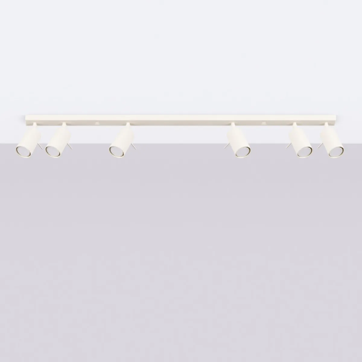 Plafonnier Veraaeen 6L beige 17 x 117 x 6( h x l x P en cm )