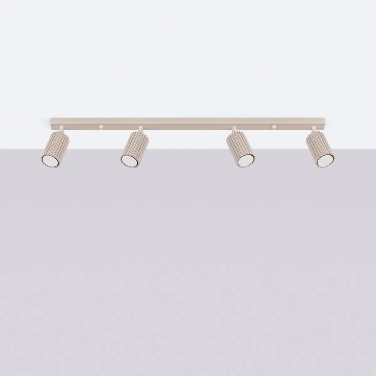 Plafonnier Elaen 4L taupe 16.5 x 81 x 6.5( h x l x P en cm )