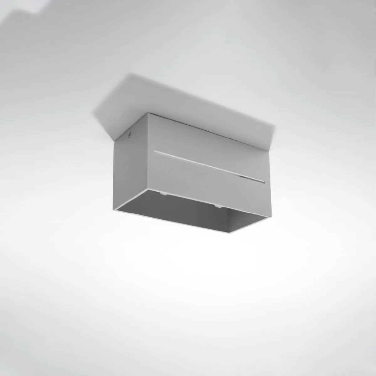 Plafonnier Zenaala 2 gris 10 x 20 x 10( h x l x P en cm )