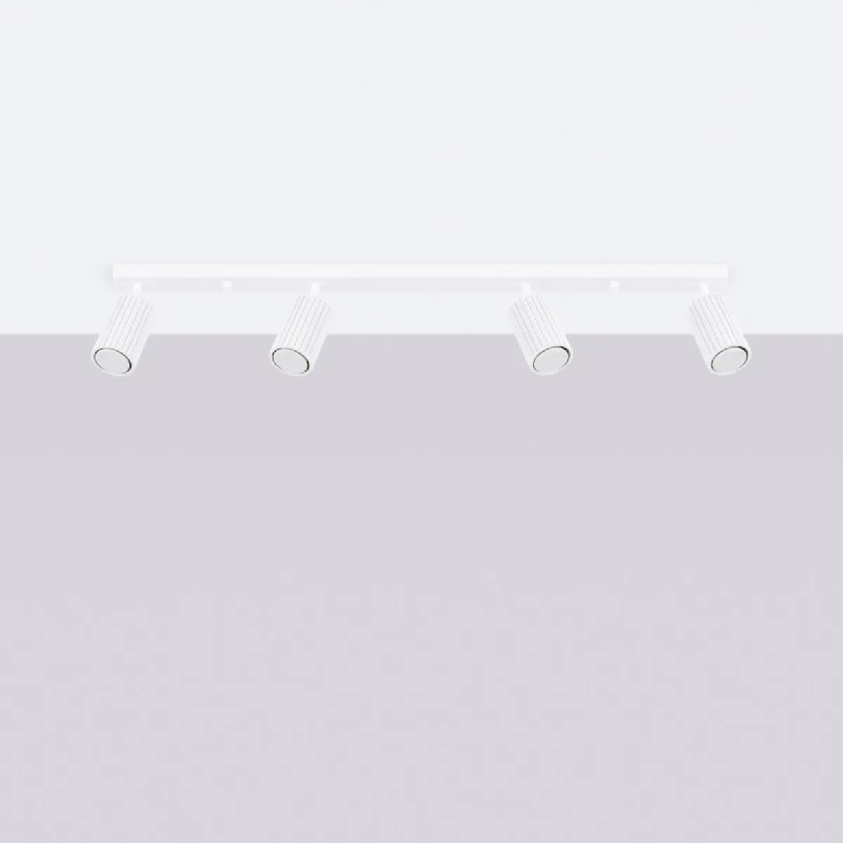 Plafonnier Elaen 4L blanc 16.5 x 81 x 6.5( h x l x P en cm )