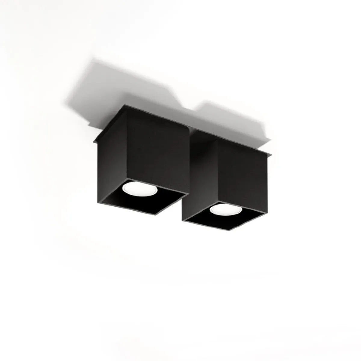 Plafonnier Elyaaeys 2 noir 12 x 26 x 11( h x l x P en cm )