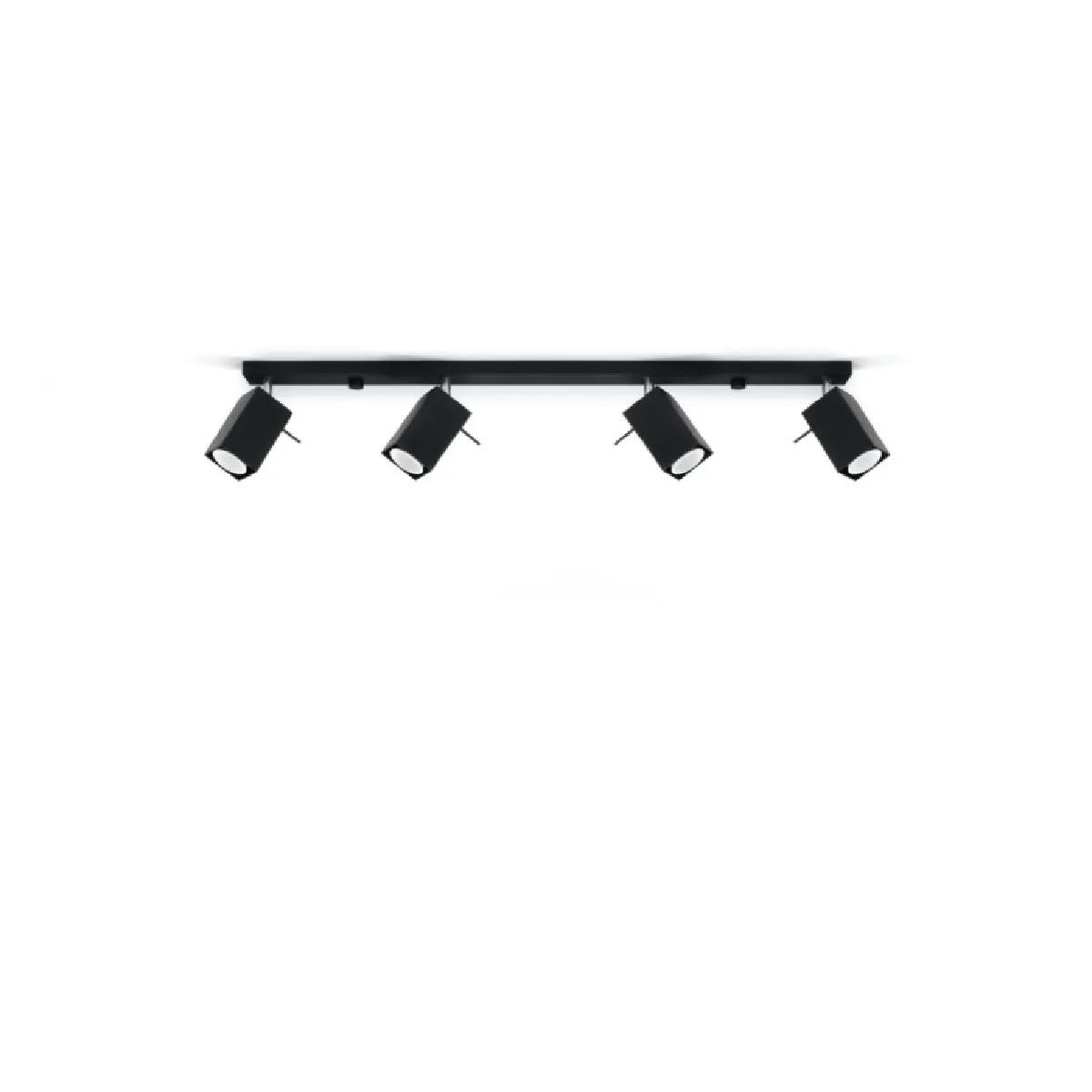 Plafonnier Norayra 4L noir 16 x 80 x 6( h x l x P en cm )